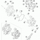 65 SX ENGINE Картер двигателя