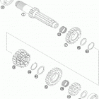 250 XCF-W SD ENGINE Трансмиссия 1