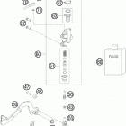 50 SX CHASSIS Rear brake controll