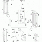250 XCF-W SD ENGINE Система охлаждения
