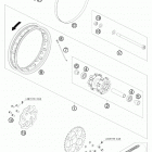 50 SX CHASSIS Заднее колесо