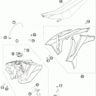 150 SX CHASSIS Бак,сидение
