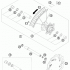 250 XC CHASSIS Переднее колесо