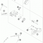 250 XCF-W SD CHASSIS Тормозной суппорт задний