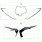 250 XC-W CHASSIS Наклейки