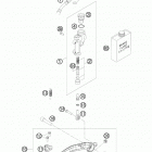 450 SX-F CHASSIS Тормозной цилиндр задний