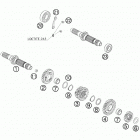 450 EXC ENGINE Трансмиссия-ведомый вал