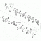 450 SX-F ENGINE Трансмиссия 2-контрпривод