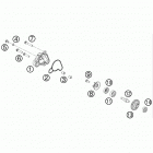 50 SX MINI ENGINE Водяной насос