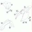 85 SX CHASSIS Обтекатель , крылья