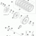 150 SX ENGINE Сцепление
