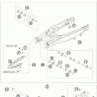 200 XC-W CHASSIS Бугель