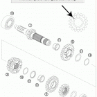 300 XC ENGINE Трансмиссия-ведомый вал