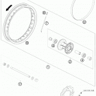 50 SX CHASSIS Переднее колесо