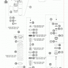 450 EXC CHASSIS Амортизатор в разборе