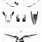 250 XCF-W SD CHASSIS Наклейки