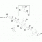 85 SX ENGINE Kurbelwelle, kolben