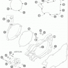 150 SX ENGINE Кожух сцепления