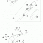 200 XC-W CHASSIS Глушитель