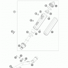 250 SX-F CHASSIS Глушитель