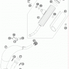 85 SX CHASSIS Глушитель