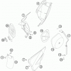 85 SX CHASSIS Воздушный фильтр