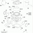 300 XC ENGINE Цилиндр,головка цилиндров