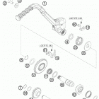 300 XC ENGINE Кик стартер