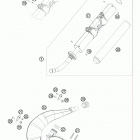 250 XC CHASSIS Глушитель