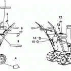 HS80K1 WAS SNOW BLOWER, JPN, VIN# SA1-1100001 Наклейки предупреждения
