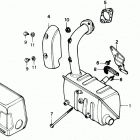 HS35 A SNOW BLOWER, JPN, VIN# HS35-1000001 Глушитель