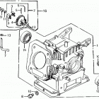 HS55K2 TA SNOW BLOWER, JPN, VIN# HS55K2-1200001 Цилиндр