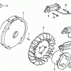 HS624K1 TA-A SNOW BLOWER, JPN, VIN# SZAJ-2000001 TO SZAJ-2021945 Flywheel + Ignition Coil