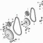 HS828K1 TA-C SNOW BLOWER, JPN, VIN# SZAK-2120001 Driven Pulley