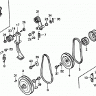 HS80K1 WAS SNOW BLOWER, JPN, VIN# SA1-1100001 Drive Pulley