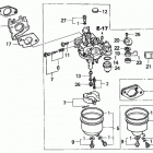 HS828K1 TA-C SNOW BLOWER, JPN, VIN# SZAK-2120001 Карбюратор