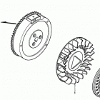 HS1132 TA-A SNOW BLOWER, JPN, VIN# SZBF-1010001 Маховик