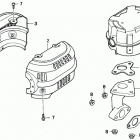HS828K1 TA-C SNOW BLOWER, JPN, VIN# SZAK-2120001 Глушитель