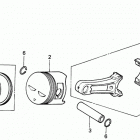 HS80K1 WAS SNOW BLOWER, JPN, VIN# SA1-1100001 Hs80 Piston K-k1