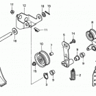 HS828K1 TA-C SNOW BLOWER, JPN, VIN# SZAK-2120001 Tensioner Arm