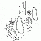 HS624K1 TA-A SNOW BLOWER, JPN, VIN# SZAJ-2000001 TO SZAJ-2021945 Driven Pulley