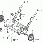 HS621 A-E SNOW BLOWER, JPN, VIN# SZAN-1130379 Engine Bed