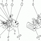 HS1132 TA-A SNOW BLOWER, JPN, VIN# SZBF-1010001 Наклейки предупреждения