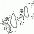 HS1132 TA-A SNOW BLOWER, JPN, VIN# SZBF-1010001 Driven Pulley