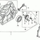 HS80K1 WAS SNOW BLOWER, JPN, VIN# SA1-1100001 Hs80 Crankcase Cover K-k1
