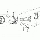 HS828K1 TA-C SNOW BLOWER, JPN, VIN# SZAK-2120001 Поршни