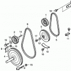HS724 WA SNOW BLOWER, JPN, VIN# SZBE-1000001 TO SZBE-1029999 Driven Pulley