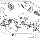 HS80K1 WAS SNOW BLOWER, JPN, VIN# SA1-1100001 Hs80 Starter Motor (1171449-) K-k1