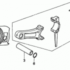 HS1132 TA-A SNOW BLOWER, JPN, VIN# SZBF-1010001 Piston + Connecting Rod