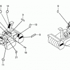 HS828K1 TA-C SNOW BLOWER, JPN, VIN# SZAK-2120001 Наклейки предупреждения
